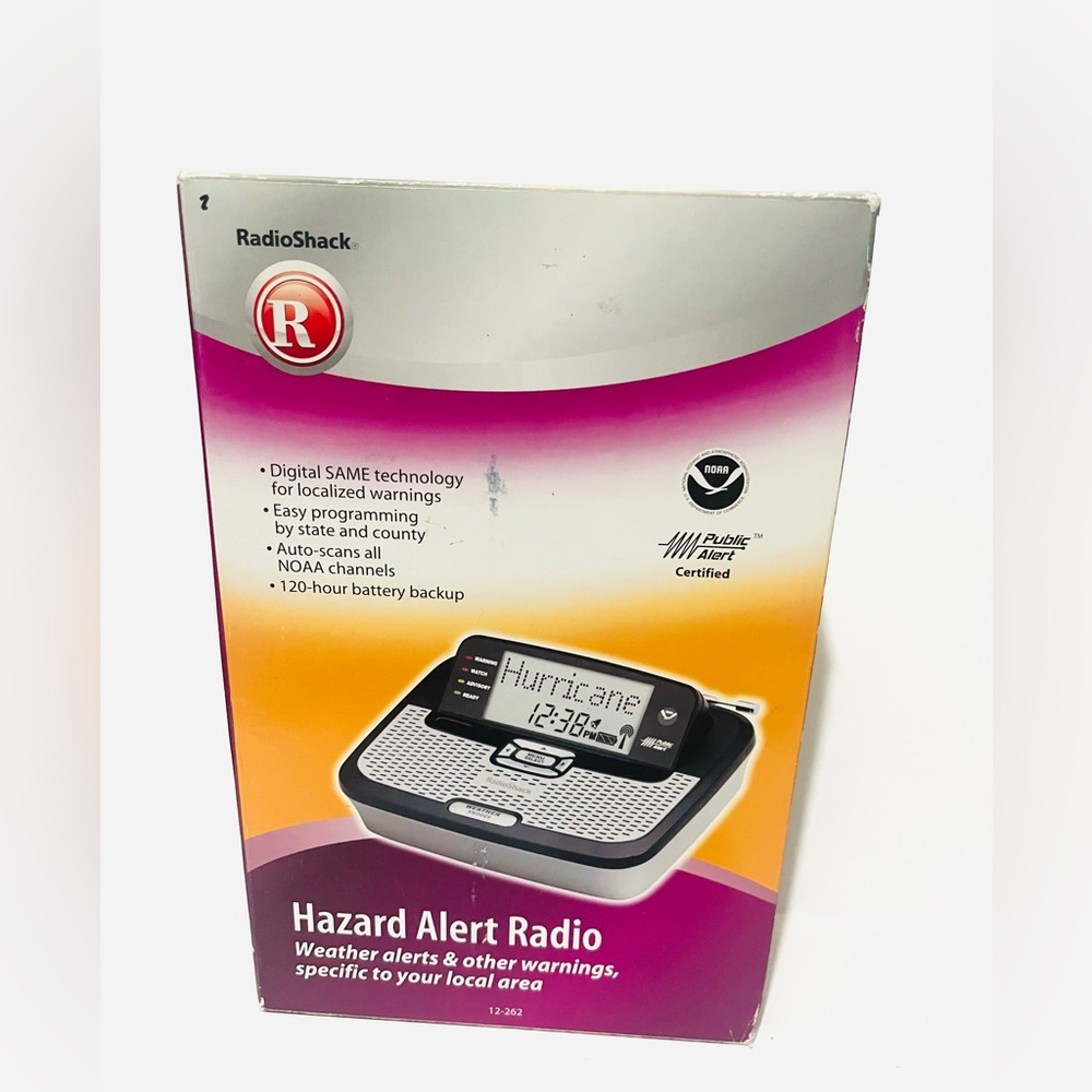 Hazard Alert Radio - Black and Silver